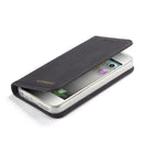 For iPhone 5 / 5s / SE LC.IMEEKE LC-002 Series Skin Hand Feeling PU + TPU Horizontal Flip Leather Case with Holder & Card Slot & Wallet(Black)