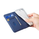 For iPhone 5 / 5s / SE LC.IMEEKE LC-002 Series Skin Hand Feeling PU + TPU Horizontal Flip Leather Case with Holder & Card Slot & Wallet(Black)