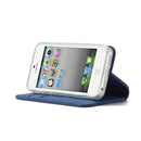 For iPhone 5 / 5s / SE LC.IMEEKE LC-002 Series Skin Hand Feeling PU + TPU Horizontal Flip Leather Case with Holder & Card Slot & Wallet(Blue)