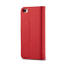 For iPhone 5 / 5s / SE LC.IMEEKE LC-002 Series Skin Hand Feeling PU + TPU Horizontal Flip Leather Case with Holder & Card Slot & Wallet(Red)