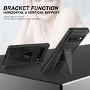 For Google Pixel 6 Pro Super V Armor PC + TPU Shockproof Case with Holder(Black)