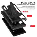 For Google Pixel 6 Pro Super V Armor PC + TPU Shockproof Case with Holder(Black)