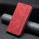 For OPPO A16/A16S/A54S/A55 5G/A53S 5G Magnetic RFID Blocking Anti-Theft Leather Case with Holder & Card Slots & Wallet(Red)