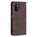 For OPPO A74 5G / A93 5G / A54 5G Magnetic RFID Blocking Anti-Theft Leather Case with Holder & Card Slots & Wallet(Brown)