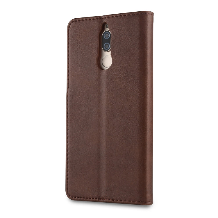 For Huawei Mate 10 Lite / Maimang 6 LC.IMEEKE Calf Texture Horizontal Flip Leather Case, with Holder & Card Slots & Wallet(Brown)