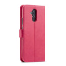 For Huawei Mate 20 Lite / Maimang 7 LC.IMEEKE Calf Texture Horizontal Flip Leather Case, with Holder & Card Slots & Wallet(Rose Red)