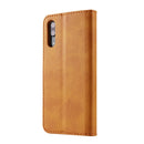 For Huawei P20 LC.IMEEKE Calf Texture Horizontal Flip Leather Case, with Holder & Card Slots & Wallet(Yellow)