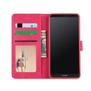 For Huawei Mate 10 Pro LC.IMEEKE Calf Texture Horizontal Flip Leather Case, with Holder & Card Slots & Wallet(Rose Red)