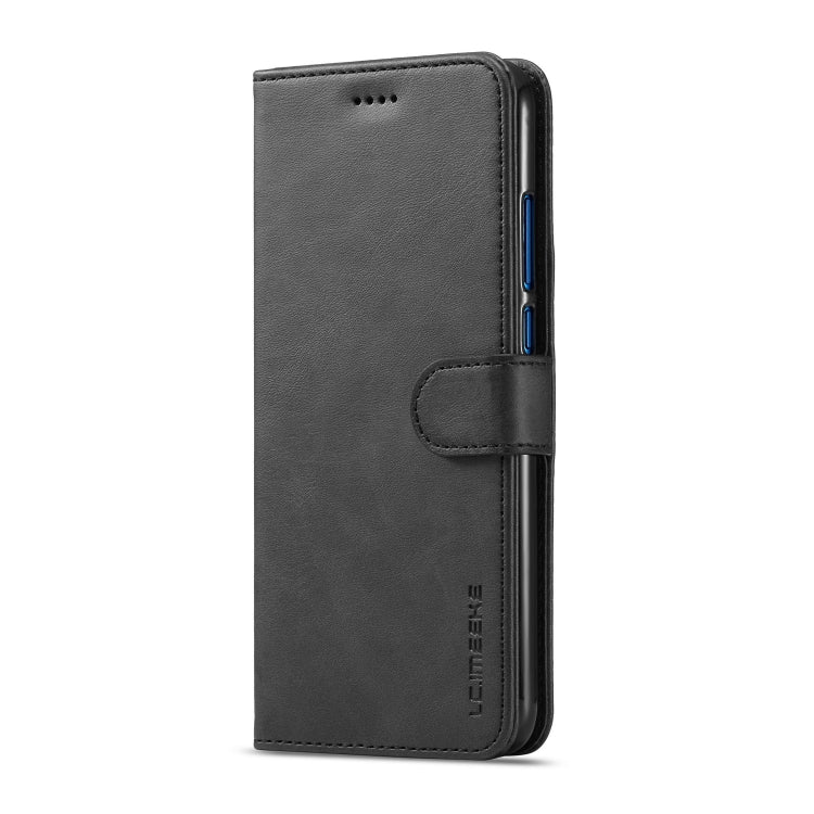 For Huawei Honor 8X LC.IMEEKE Calf Texture Horizontal Flip Leather Case, with Holder & Card Slots & Wallet(Black)
