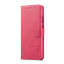 For Huawei Honor 8X LC.IMEEKE Calf Texture Horizontal Flip Leather Case, with Holder & Card Slots & Wallet(Rose Red)