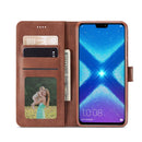 For Huawei Honor 8X LC.IMEEKE Calf Texture Horizontal Flip Leather Case, with Holder & Card Slots & Wallet(Yellow)