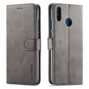 For Huawei Honor 8X LC.IMEEKE Calf Texture Horizontal Flip Leather Case, with Holder & Card Slots & Wallet(Grey)