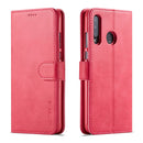 For Huawei P30 Lite / Nova 4e LC.IMEEKE Calf Texture Horizontal Flip Leather Case, with Holder & Card Slots & Wallet(Rose Red)