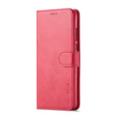 For Huawei P30 Lite / Nova 4e LC.IMEEKE Calf Texture Horizontal Flip Leather Case, with Holder & Card Slots & Wallet(Rose Red)