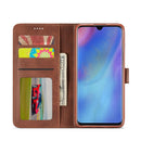 For Huawei P30 Lite / Nova 4e LC.IMEEKE Calf Texture Horizontal Flip Leather Case, with Holder & Card Slots & Wallet(Yellow)