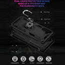 For Samsung Galaxy A13 5G Shockproof TPU + PC Protective Case with 360 Degree Rotating Holder(Black)