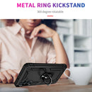 For Samsung Galaxy A13 5G Shockproof TPU + PC Protective Case with 360 Degree Rotating Holder(Black)