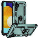 For Samsung Galaxy A13 5G Shockproof TPU + PC Protective Case with 360 Degree Rotating Holder(Dark Green)