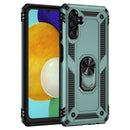 For Samsung Galaxy A13 5G Shockproof TPU + PC Protective Case with 360 Degree Rotating Holder(Dark Green)