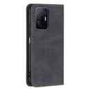 For Xiaomi 11T / 11T Pro Magnetic RFID Blocking Anti-Theft Leather Case with Holder & Card Slots & Wallet(Black)