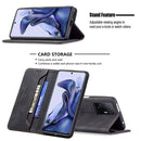 For Xiaomi 11T / 11T Pro Magnetic RFID Blocking Anti-Theft Leather Case with Holder & Card Slots & Wallet(Black)