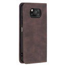 For Xiaomi Poco X3 / X3 NFC Magnetic RFID Blocking Anti-Theft Leather Case with Holder & Card Slots & Wallet(Brown)