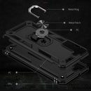 For Samaung Galaxy S22 5G Shockproof TPU + PC Protective Case with 360 Degree Rotating Holder(Black)