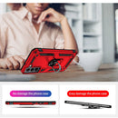 For Samaung Galaxy S22 5G Shockproof TPU + PC Protective Case with 360 Degree Rotating Holder(Red)