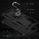 For Samaung Galaxy S22+ 5G Shockproof TPU + PC Protective Case with 360 Degree Rotating Holder(Black)
