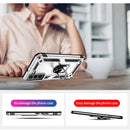 For Samaung Galaxy S22+ 5G Shockproof TPU + PC Protective Case with 360 Degree Rotating Holder(Silver)