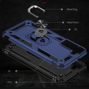 For Samaung Galaxy S22+ 5G Shockproof TPU + PC Protective Case with 360 Degree Rotating Holder(Blue)