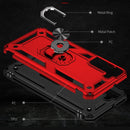 For Samaung Galaxy S22+ 5G Shockproof TPU + PC Protective Case with 360 Degree Rotating Holder(Red)