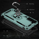 For Samaung Galaxy S22+ 5G Shockproof TPU + PC Protective Case with 360 Degree Rotating Holder(Dark Green)