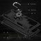 For Samaung Galaxy S22 Ultra 5G Shockproof TPU + PC Protective Case with 360 Degree Rotating Holder(Black)