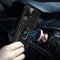For Samaung Galaxy S22 Ultra 5G Shockproof TPU + PC Protective Case with 360 Degree Rotating Holder(Black)