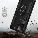 For Samaung Galaxy S22 Ultra 5G Shockproof TPU + PC Protective Case with 360 Degree Rotating Holder(Black)