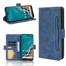 For Nokia G50 5G Skin Feel Calf Pattern Horizontal Flip Leather Case with Holder & Card Slots & Photo Frame(Blue)