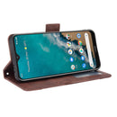 For Nokia G50 5G Skin Feel Calf Pattern Horizontal Flip Leather Case with Holder & Card Slots & Photo Frame(Brown)