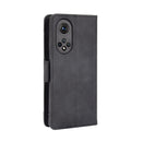For Honor 50 Skin Feel Calf Pattern Horizontal Flip Leather Case with Holder & Card Slots & Photo Frame(Black)