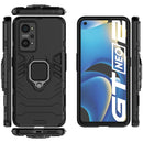 For OPPO Realme GT Neo2 5G Shockproof PC + TPU Protective Case with Magnetic Ring Holder(Black)