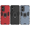 For OPPO Realme GT Neo2 5G Shockproof PC + TPU Protective Case with Magnetic Ring Holder(Black)