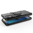 For OPPO Realme GT Neo2 5G Shockproof PC + TPU Protective Case with Magnetic Ring Holder(Navy Blue)