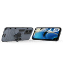 For OPPO Realme GT Neo2 5G Shockproof PC + TPU Protective Case with Magnetic Ring Holder(Navy Blue)