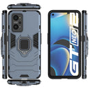 For OPPO Realme GT Neo2 5G Shockproof PC + TPU Protective Case with Magnetic Ring Holder(Navy Blue)