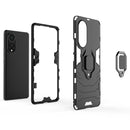 For Huawei nova 9 Shockproof PC + TPU Protective Case with Magnetic Ring Holder(Black)