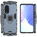 For Huawei nova 9 Shockproof PC + TPU Protective Case with Magnetic Ring Holder(Navy Blue)