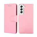 For Samsung Galaxy S22+ 5G Crystal Texture Horizontal Flip Leather Case with Holder & Card Slots & Wallet(Pink)