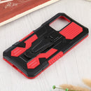For Xiaomi Redmi 10 Armor Warrior Shockproof PC + TPU Protective Case(Red)
