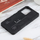 For Xiaomi 11T Vanguard Warrior All Inclusive Double-color Shockproof TPU + PC Protective Case with Holder(Black)