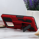 For Xiaomi 11T Vanguard Warrior All Inclusive Double-color Shockproof TPU + PC Protective Case with Holder(Red)